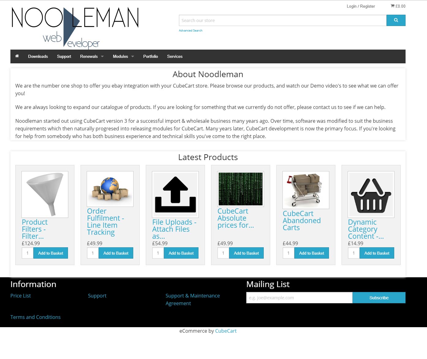 Noodleman.co.uk Store Theme