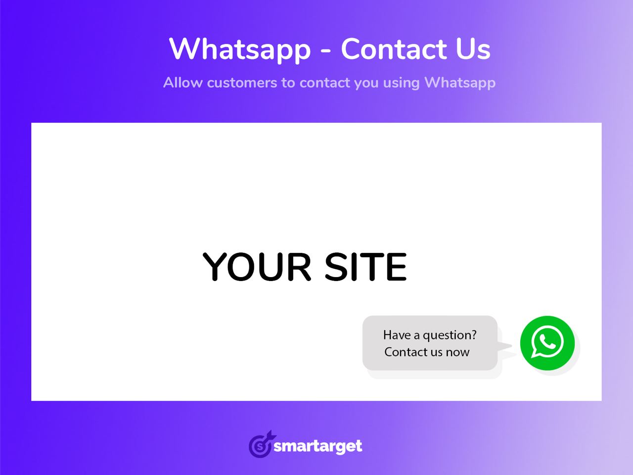 Smartarget WhatsApp - Contact Us Image