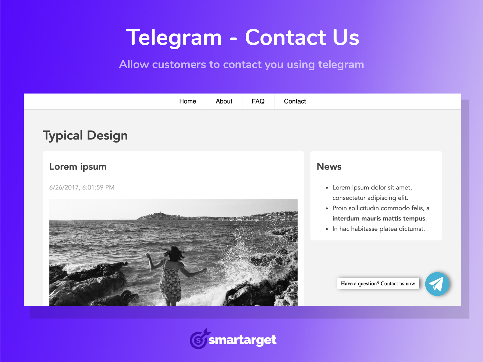 Smartarget Telegram - Contact Us Image