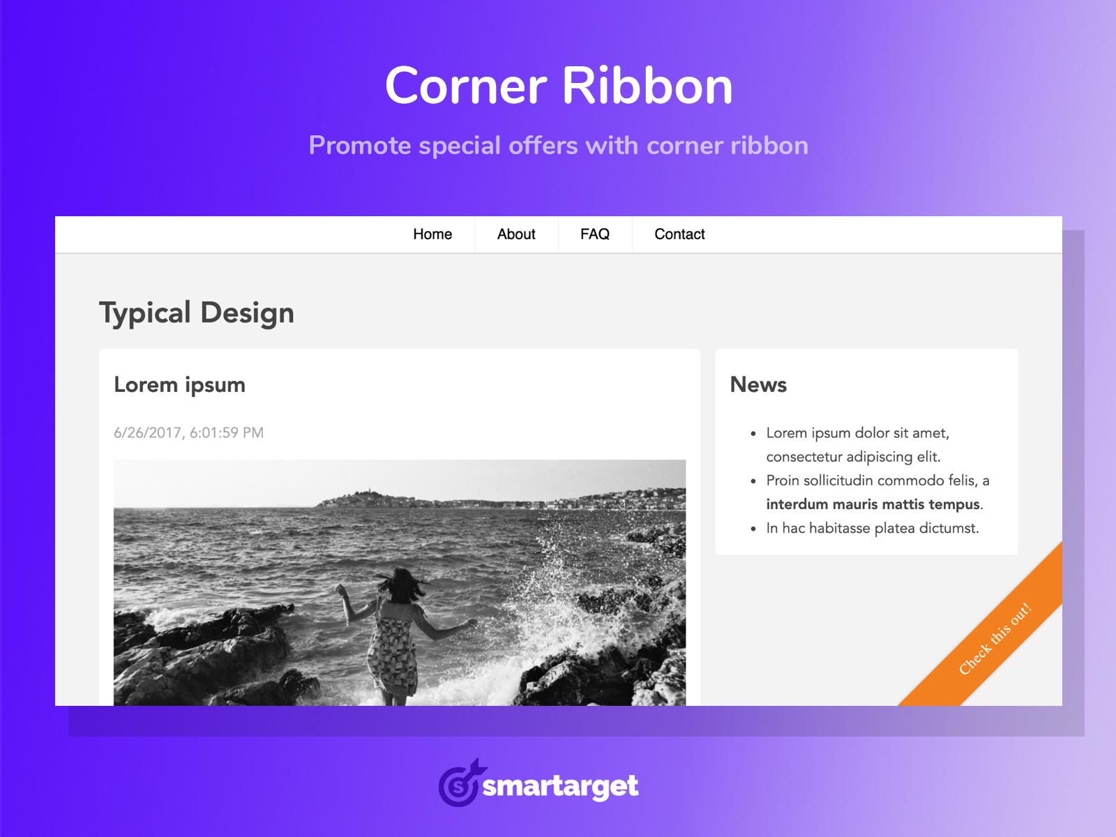 Smartarget - Corner Ribbon Image